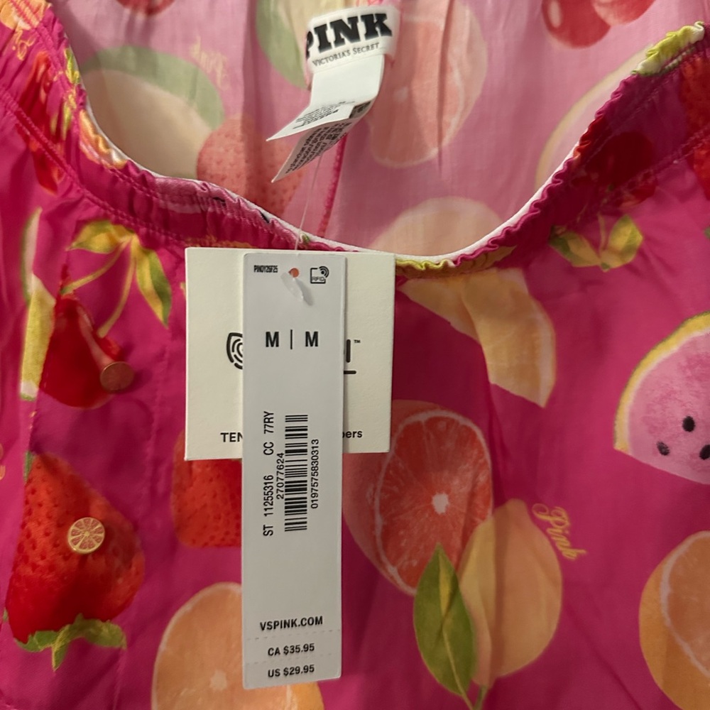 PINK fruit pajama shorts - Picture 6 of 6